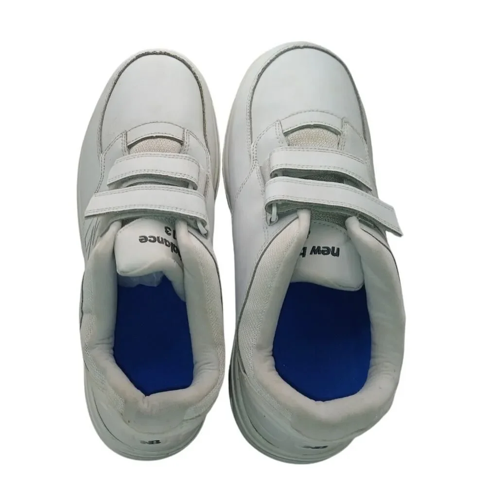 New Balance 813 Men's Triple White Easy Close Walking Sneakers -Size: 13EEEE